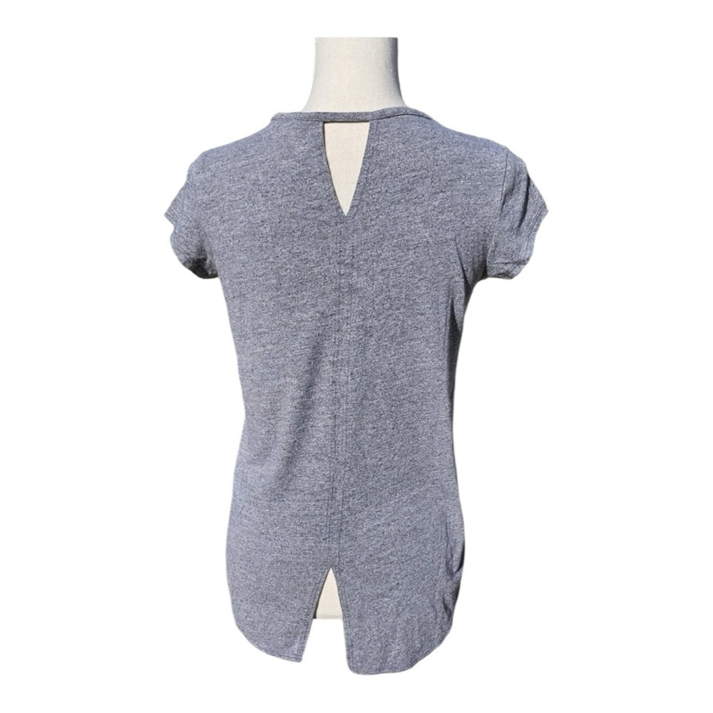 Vintage Artisan NY Cut-out High Low grey Top